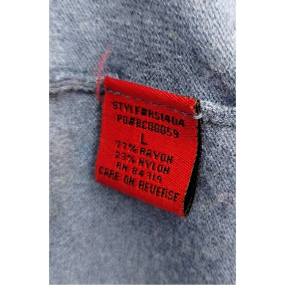 RED label brand Open Lightweight Rayon blend Cardigan Cornflower Blue Size L - Picture 6 of 9